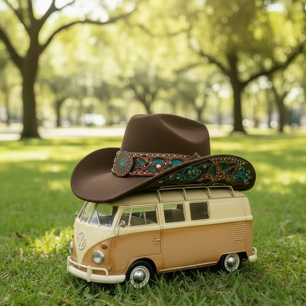 Brown Cowboy Cowgirl Hat