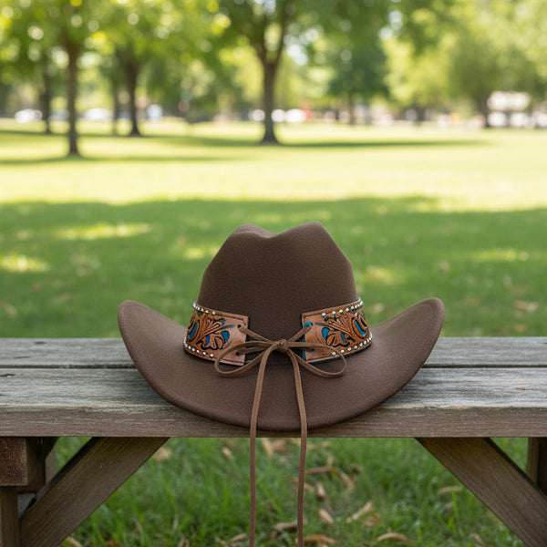 Brown Cowboy Cowgirl Hat