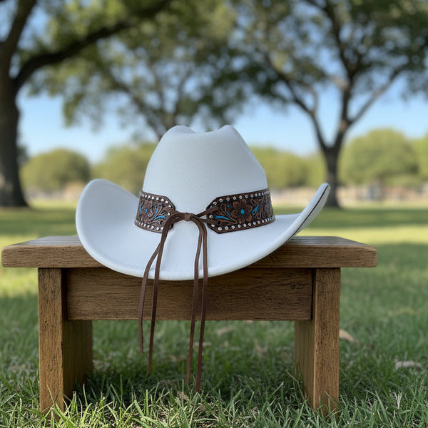 White Cowboy Cowgirl Hat
