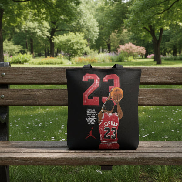 Jordan  Black Vintage Canvas Tote Bag "23"