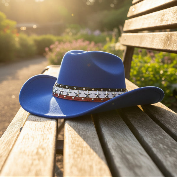 Royal Blue Western Cowboy Cowgirl Hat