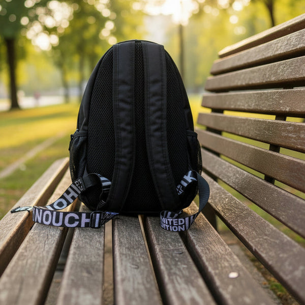 Men's Black Chest Backpack