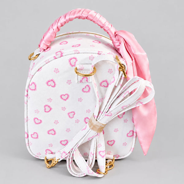 Under One Sky Pink & White Quilted Mini Backpack