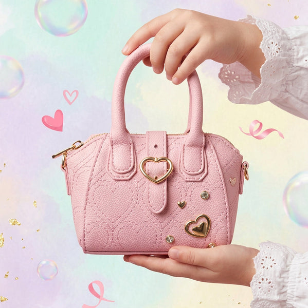 Little Girls Soft Pink  Satchel Handbag