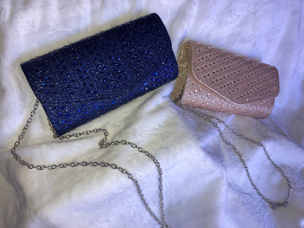 Rhinestone evening wear purse