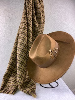 Western cowboy charms fedora hat
