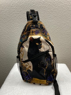 Black cat backpack