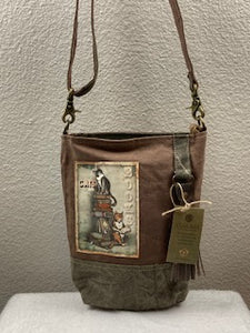 Cats and Books Crossbody bag