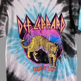 Multi Color Tie- Dye Def Leopard Vintage T-shirt