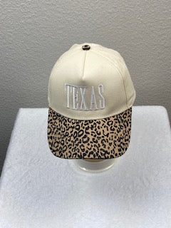 Texas unisex adjustable leopard print baseball cap