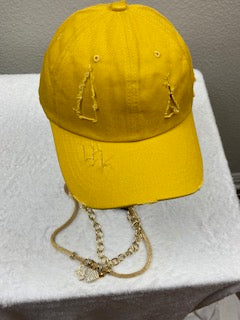 Mustard unisex Soft top baseball cap