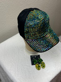 Serenity gold rhinestone unisex baseball cap
