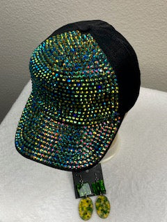 Serenity gold rhinestone unisex baseball cap