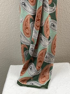 Paisley print oblong scarf