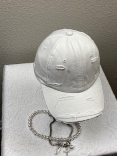 White unisex soft top baseball