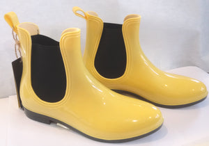 RAIN BOOTS YELLOW and BLACK SEVEN