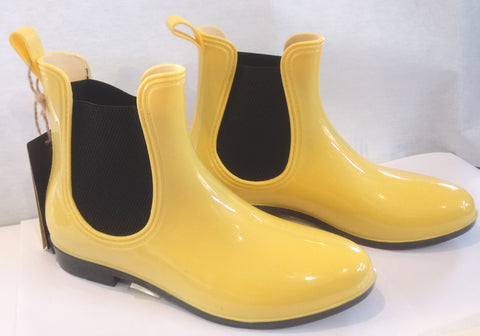 RAIN BOOTS YELLOW and BLACK SEVEN