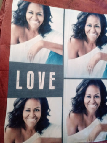 Michelle Obama Blanket/Throw, Simply Michelle